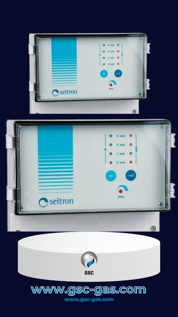 وحدة تحكم بـ 4 مداخل و 2 مخارج لأجهزة كشف تسرب الغاز