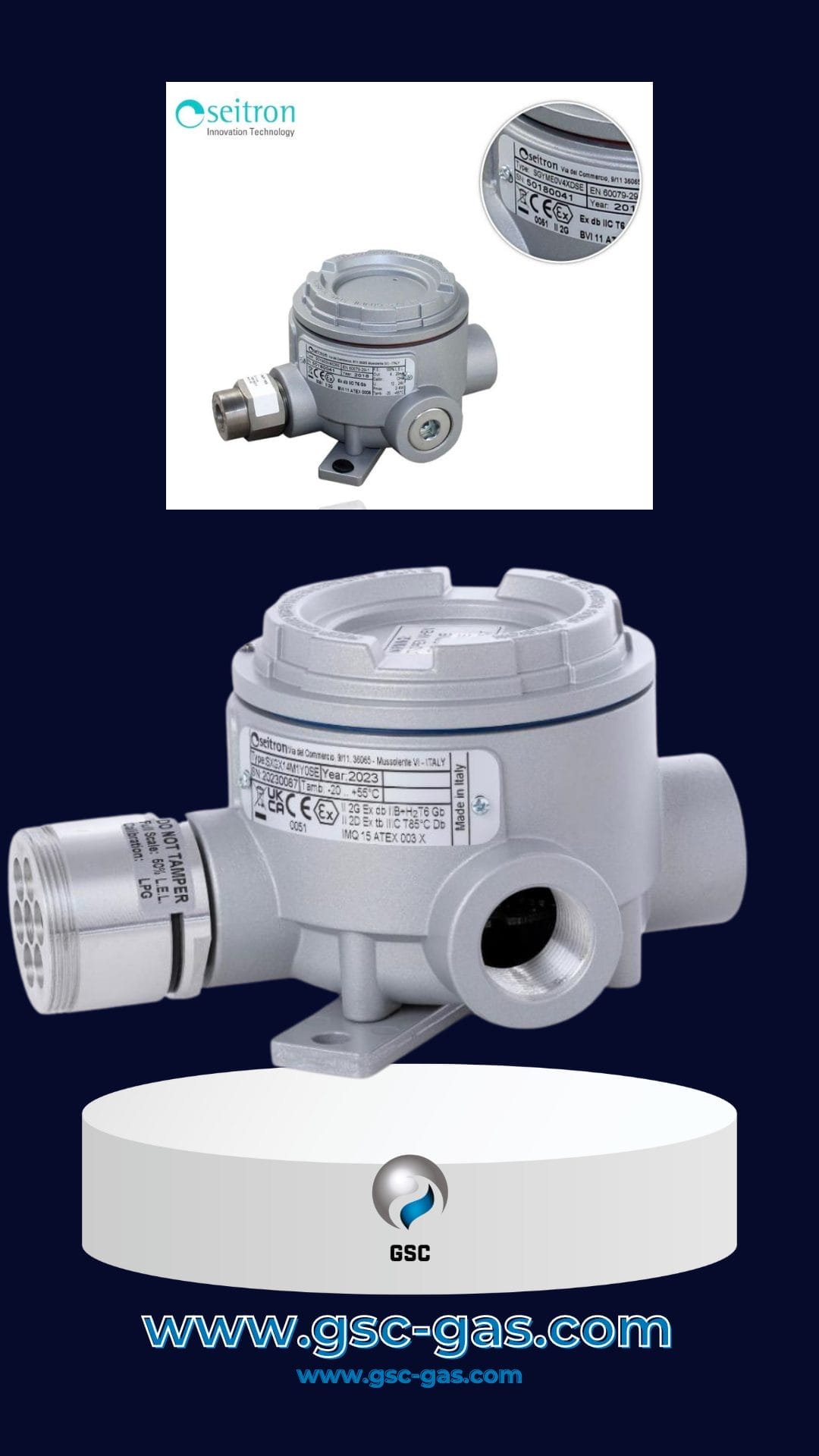 كاشف تسريب الغاز مقاوم للانفجار