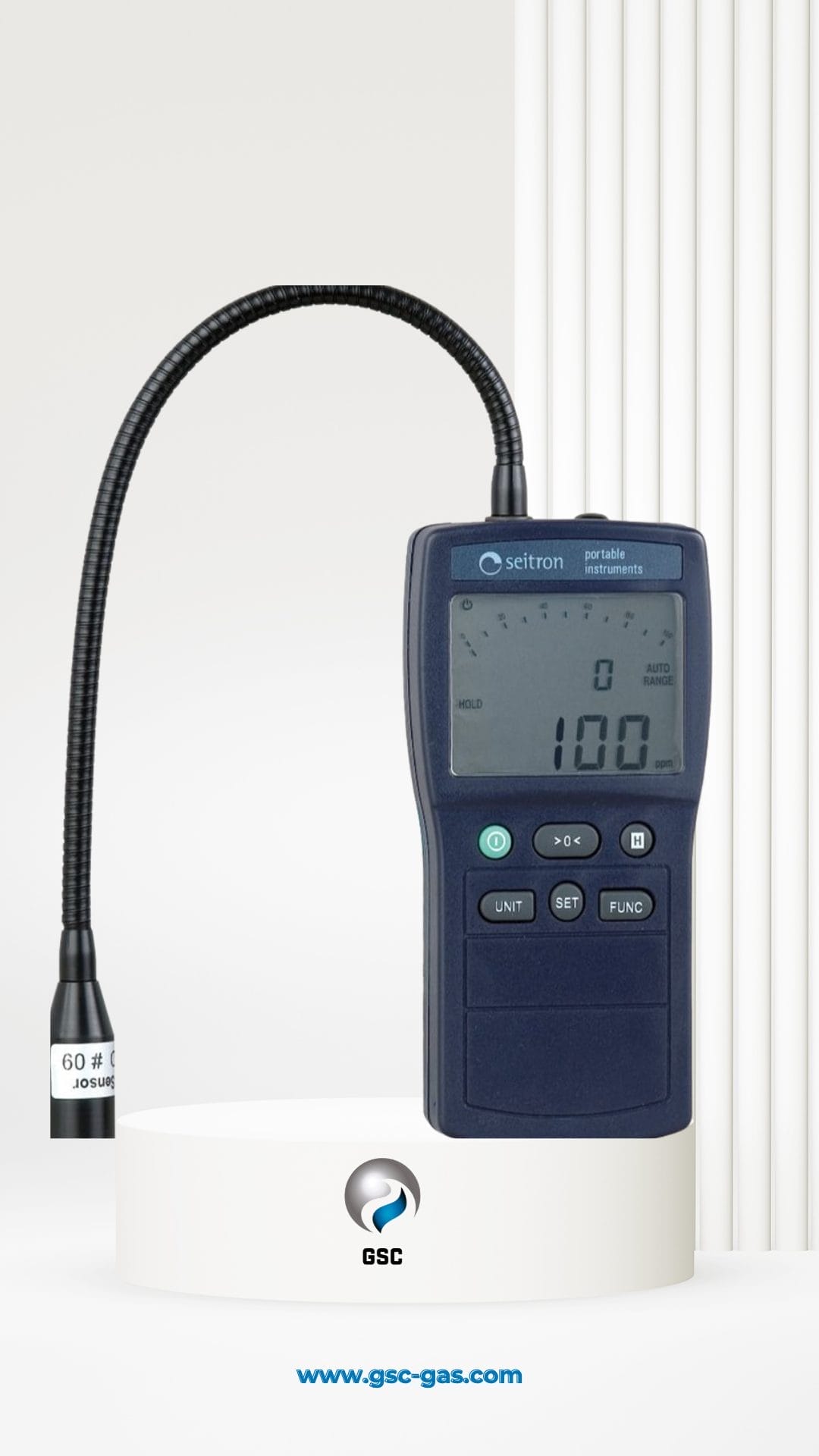 حساس كاشف تسرب الغاز القابل للشحن من سيترون