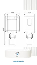 كاشف تسرب الغاز الإيطالي تكنو ضد الماء